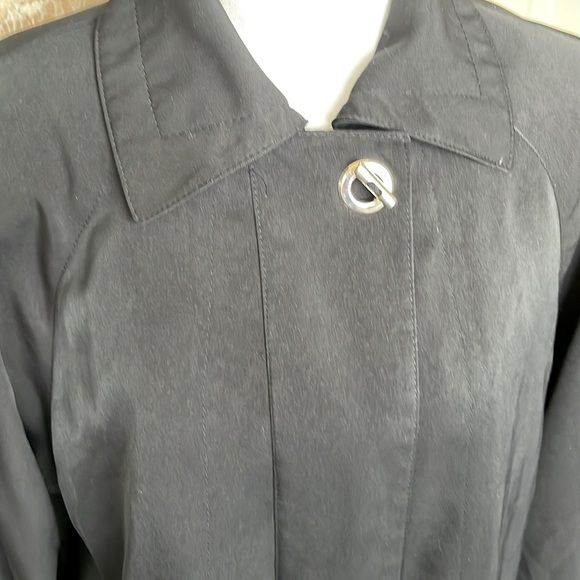 Fleet Street Adjustable Waist Coat Raincoat Waterproof Toggles Full Zip Sz Small - Picture 4 of 11